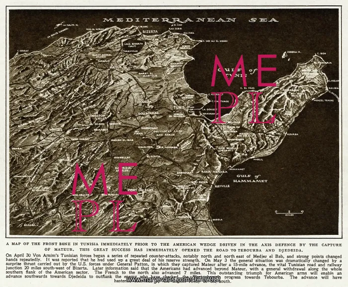 : Map of Tunisia by G. H. Davis : Map of Tunisia by G. H. Davis