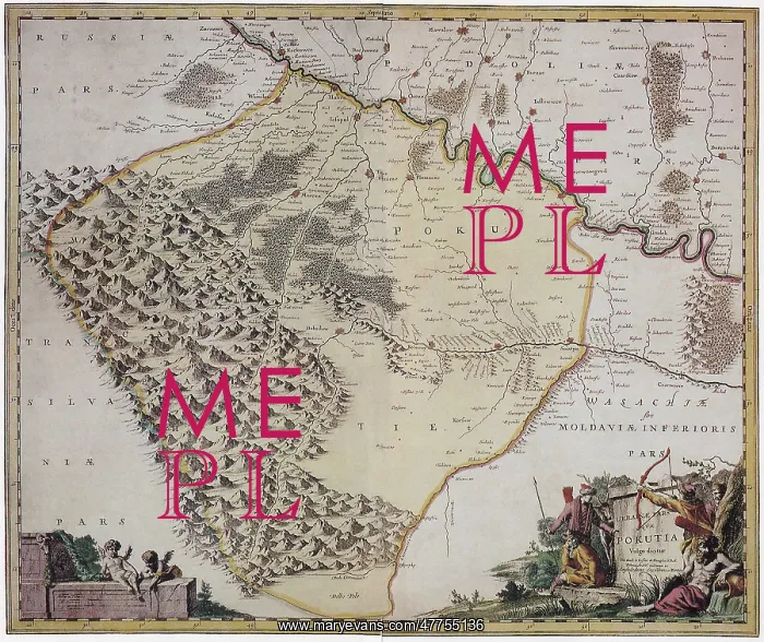 : Map of Ukraine 1600 : Map of Ukraine 1600