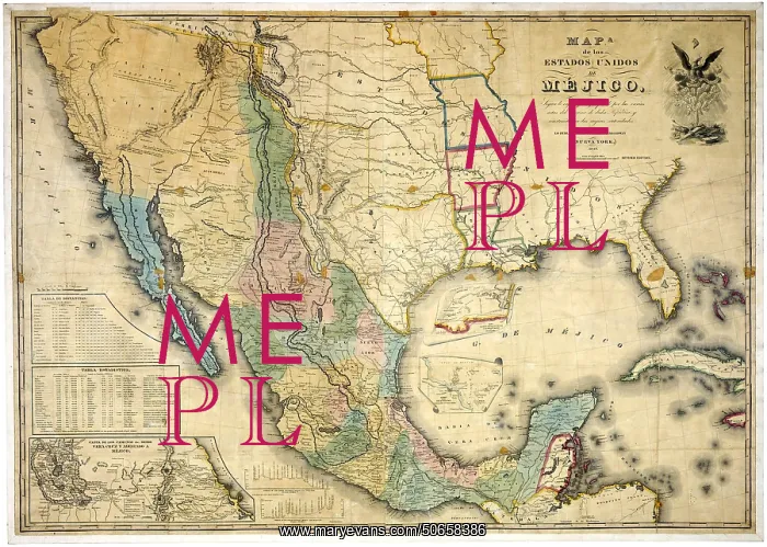 : Map of the United States of Mexico, 1847 : Map of the United States of Mexico, 1847