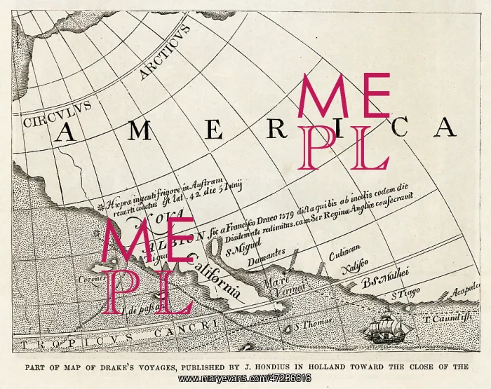: MAP / USA / WEST COAST 16C : MAP / USA / WEST COAST 16C