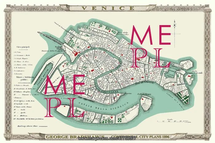 : Map of Venice : Map of Venice