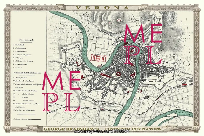 : Map of Verona : Map of Verona