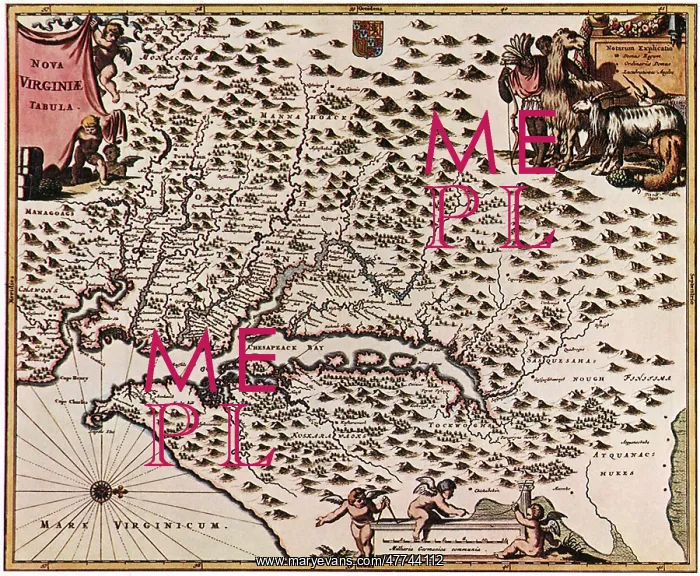 : Map of Virginia 1616 : Map of Virginia 1616