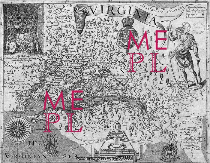 : Map of Virginia, 1624 : Map of Virginia, 1624