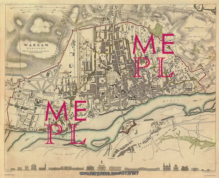  : Map of Warsaw 1831