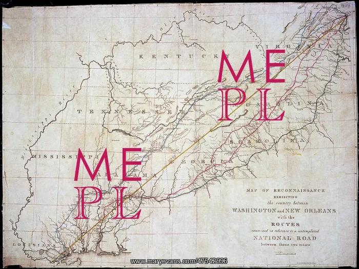 : Map of Washington to New Orleans : Map of Washington to New Orleans