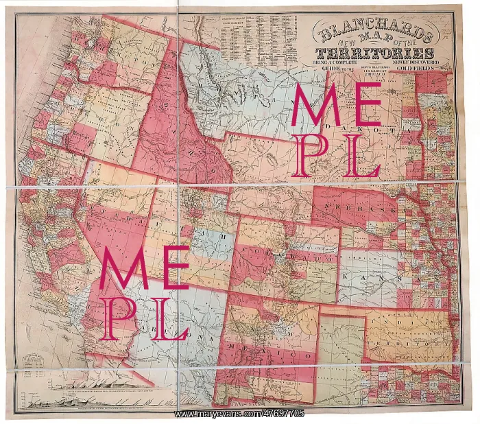 : Map of West-1860s : Map of West-1860s