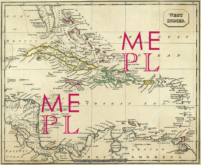 : MAP WEST INDIES : MAP WEST INDIES