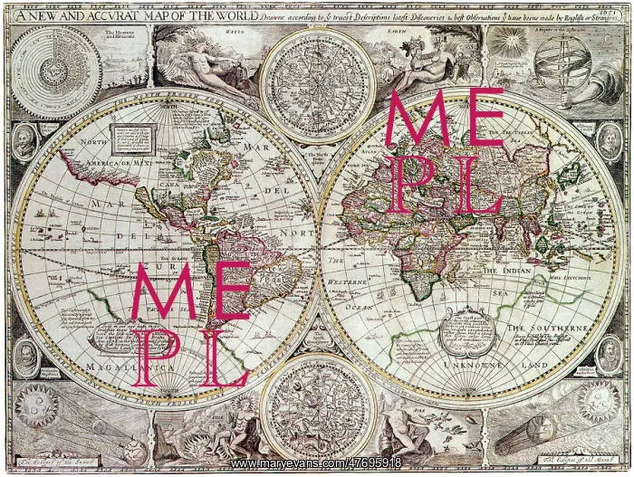 : Map of the World, 1627 : Map of the World, 1627
