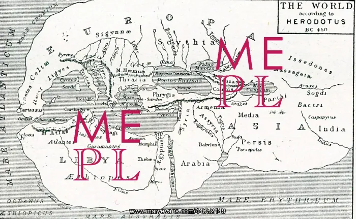  : Map of the World According To Herodotus