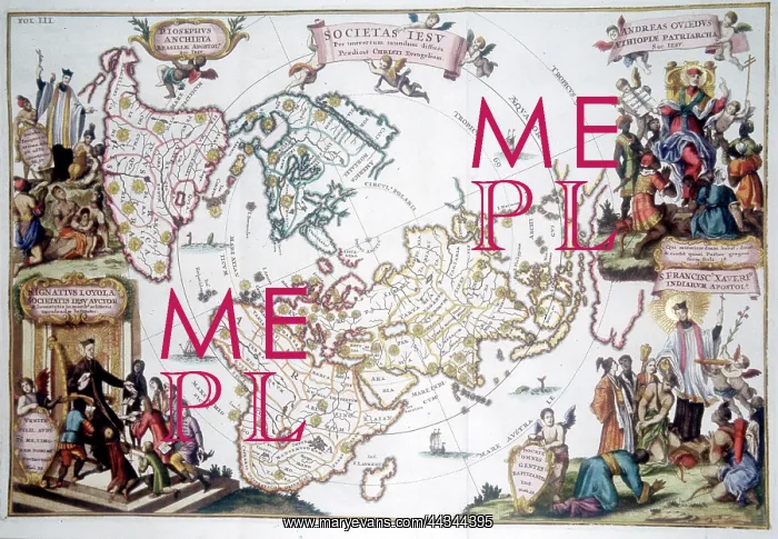 : Map of the World c. 1700 : Map of the World c. 1700