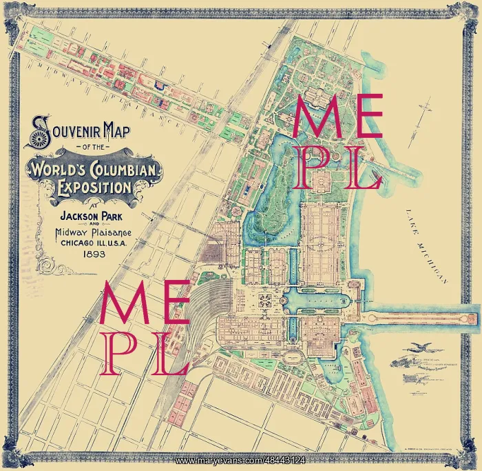 : Map of the World's Columbian Exposition at : Map of the World's Columbian Exposition at