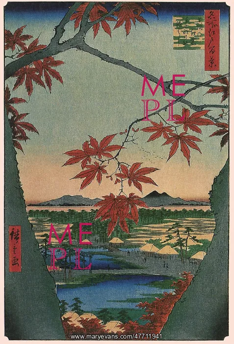  : Maple Landscape, by Hiroshige