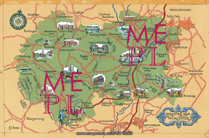  : Maps by P Posner - Hereford and Worcester