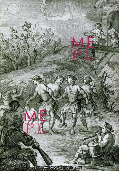 : Mapuches. Bridal dance. Engraving, 18th century. South Ameri : Mapuches. Bridal dance. Engraving, 18th century. South Ameri