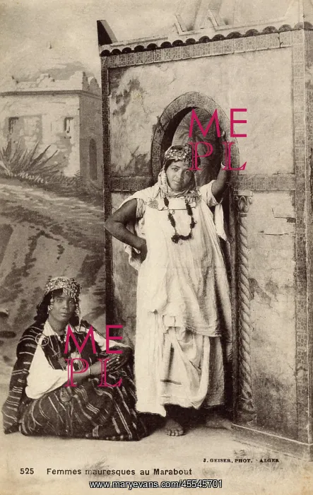 : Marabout, Algeria - Study of two Moorish Women : Marabout, Algeria - Study of two Moorish Women