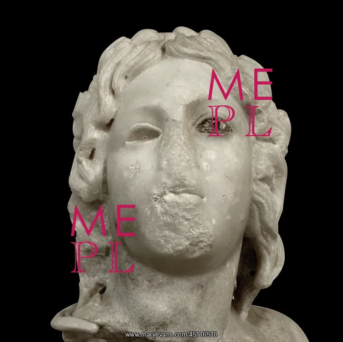 : Marble head, Petra Archaeological Museum, Petra, Jordan : Marble head, Petra Archaeological Museum, Petra, Jordan