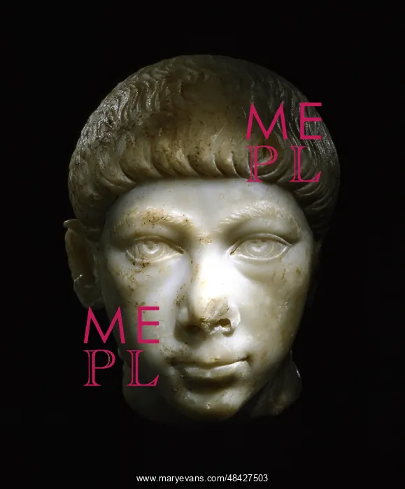 : Marble portrait bust of Valentinian II or his : Marble portrait bust of Valentinian II or his