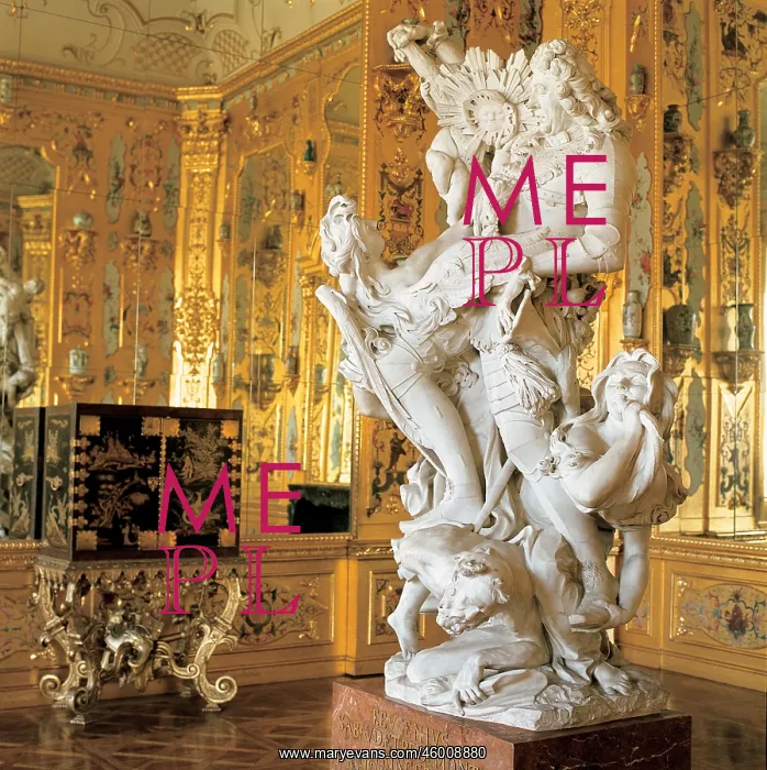 : Marble sculptur of Prince Eugene in Castle Belvedere : Marble sculptur of Prince Eugene in Castle Belvedere