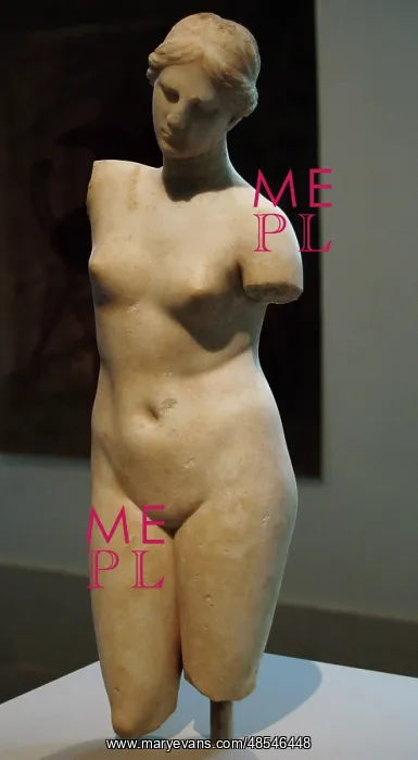 : Marble statue of Aphrodite Anadyomene : Marble statue of Aphrodite Anadyomene