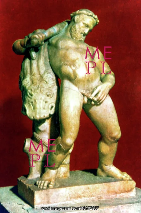 : Marble statue of a drunken Hercules (pictured : Marble statue of a drunken Hercules (pictured