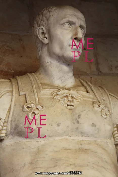 : Marble statue of Julius Caesar, 16th century : Marble statue of Julius Caesar, 16th century