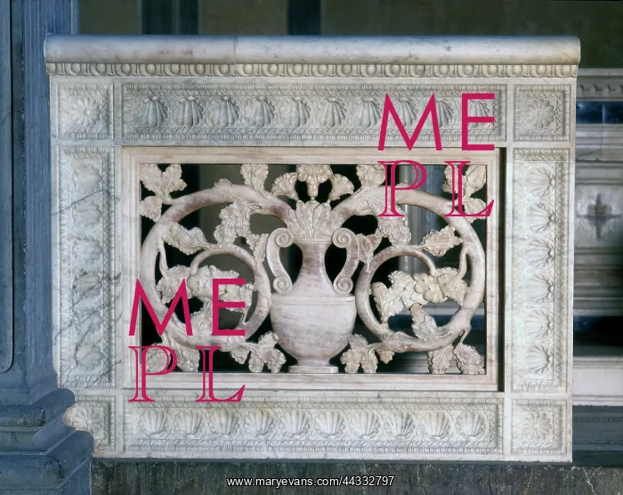 : The marble transenna of the : The marble transenna of the