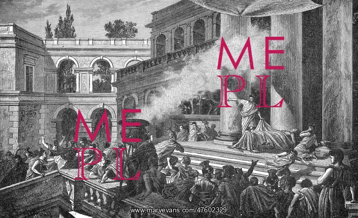 : Marc Antony at the Funeral of Julius Caesar, 44 BC : Marc Antony at the Funeral of Julius Caesar, 44 BC