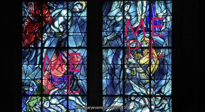 : Marc Chagall stained glass window, Cathedrale : Marc Chagall stained glass window, Cathedrale