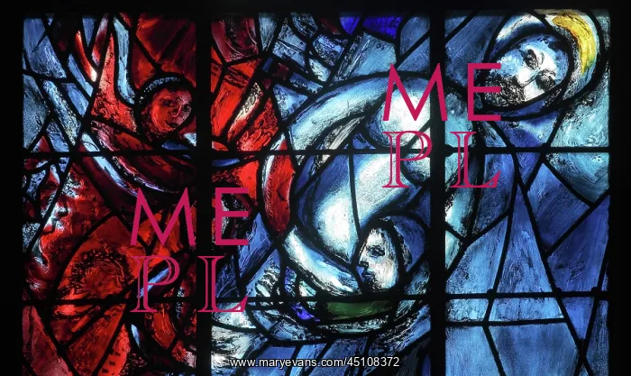 : Marc Chagall stained glass window, Cathedrale : Marc Chagall stained glass window, Cathedrale