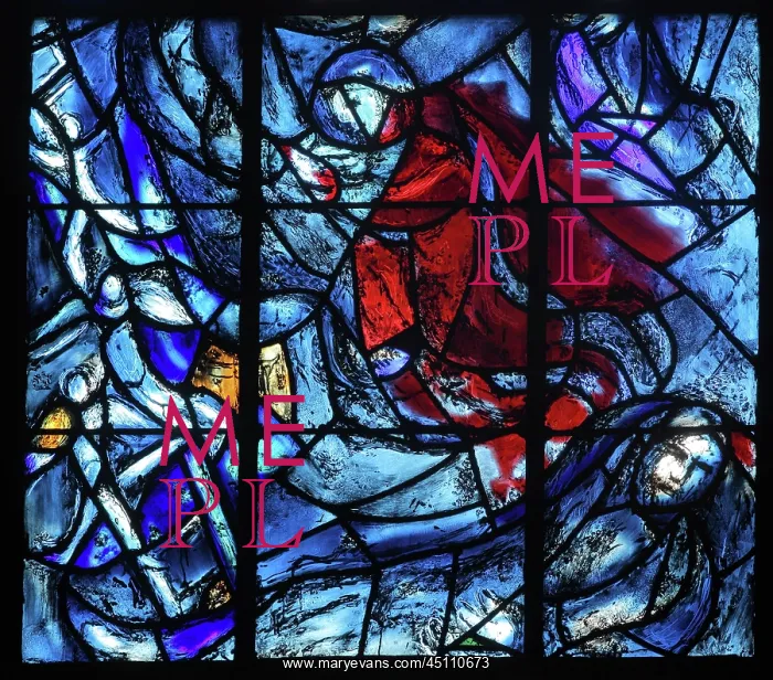 : Marc Chagall stained glass window, Cathedrale : Marc Chagall stained glass window, Cathedrale
