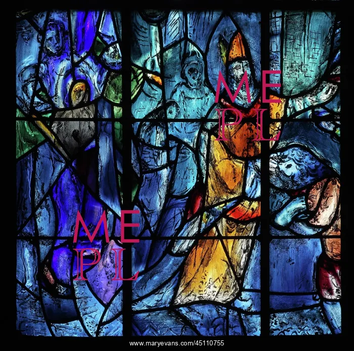 : Marc Chagall stained glass window, Cathedrale : Marc Chagall stained glass window, Cathedrale