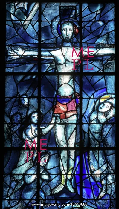 : Marc Chagall stained glass window, Cathedrale : Marc Chagall stained glass window, Cathedrale