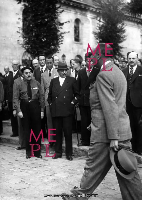 : Marcel Deat, Pierre Laval and M. de Brinon, 1941 : Marcel Deat, Pierre Laval and M. de Brinon, 1941