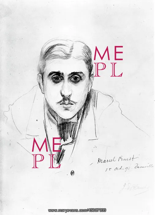 : Marcel Proust, drawing by Jacques-Emile Blanche : Marcel Proust, drawing by Jacques-Emile Blanche