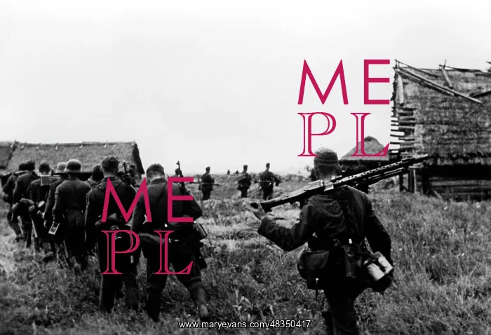 : On the march in the area of Rzhev, August 1942 : On the march in the area of Rzhev, August 1942