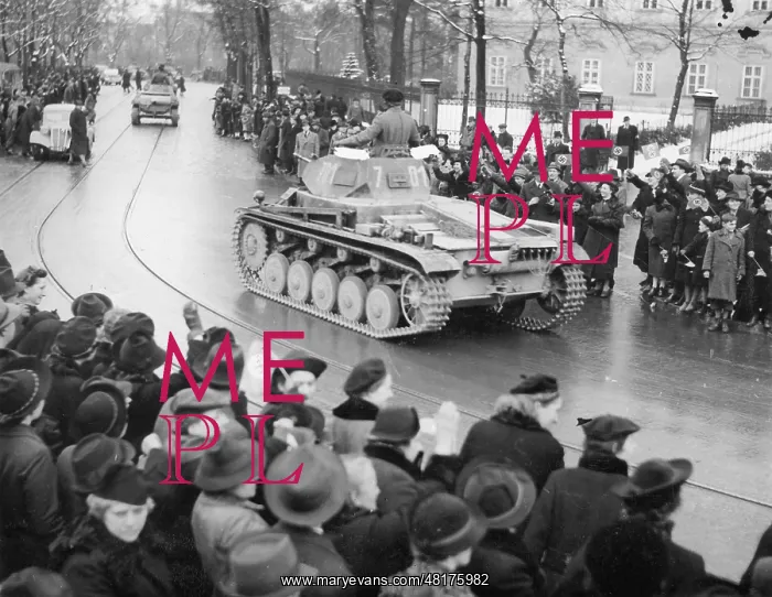 : March-in of German troops in Prague, 1939 : March-in of German troops in Prague, 1939