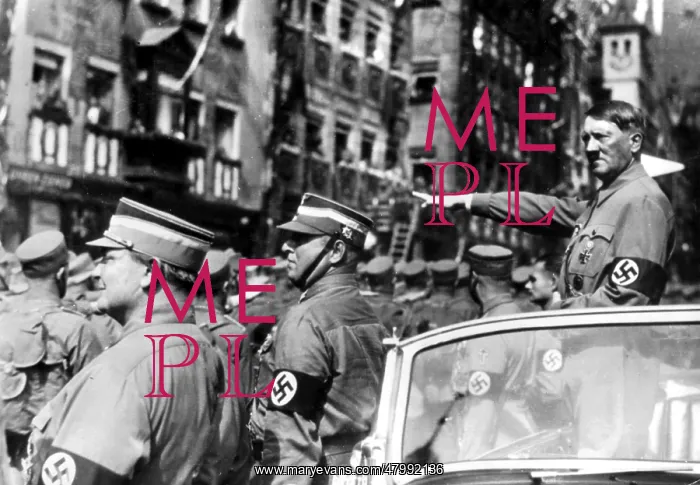 : March-past of SA units before Adolf Hitler, Nuremberg : March-past of SA units before Adolf Hitler, Nuremberg