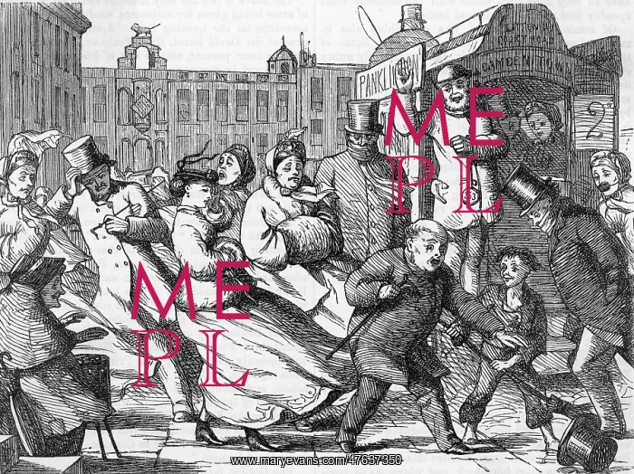 : March winds in town, 1868 : March winds in town, 1868