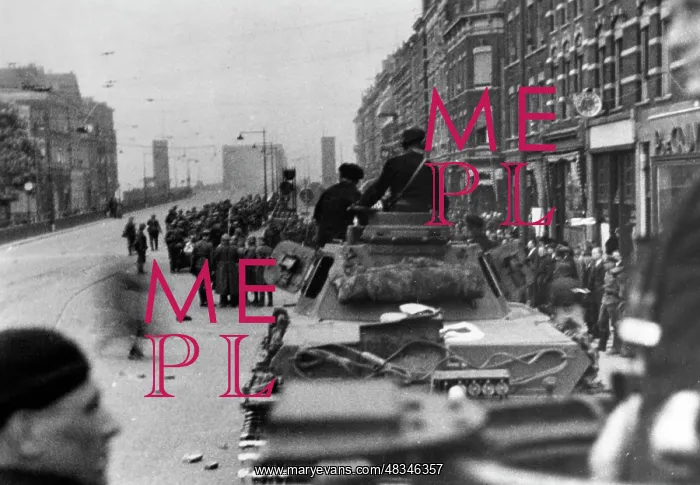 : Marching in of German troops in Rotterdam, 1940 : Marching in of German troops in Rotterdam, 1940