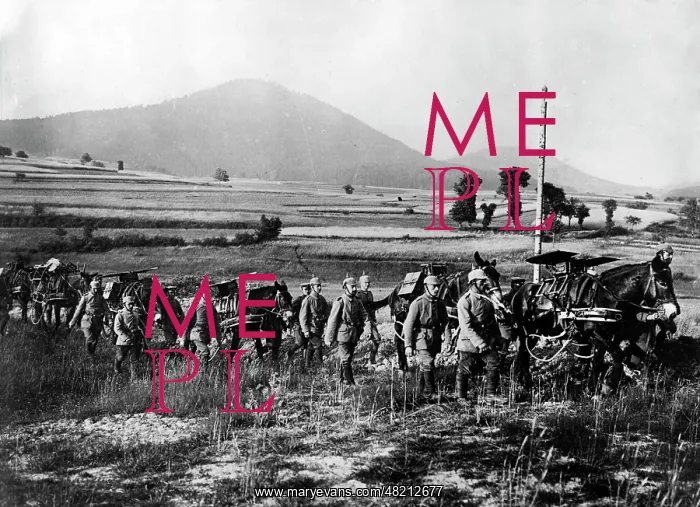 : Marching machine gun company, 1915 : Marching machine gun company, 1915