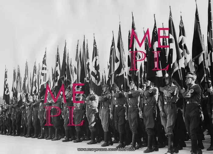 : Marching up of the standard-bearers in the : Marching up of the standard-bearers in the