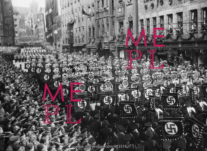 : Marching-up of the SS-Standarten in Nuremberg : Marching-up of the SS-Standarten in Nuremberg