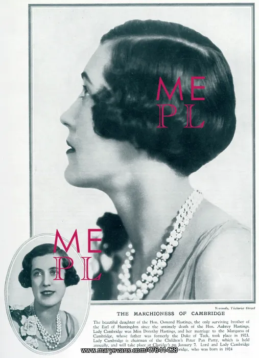 : The Marchioness of Cambridge : The Marchioness of Cambridge