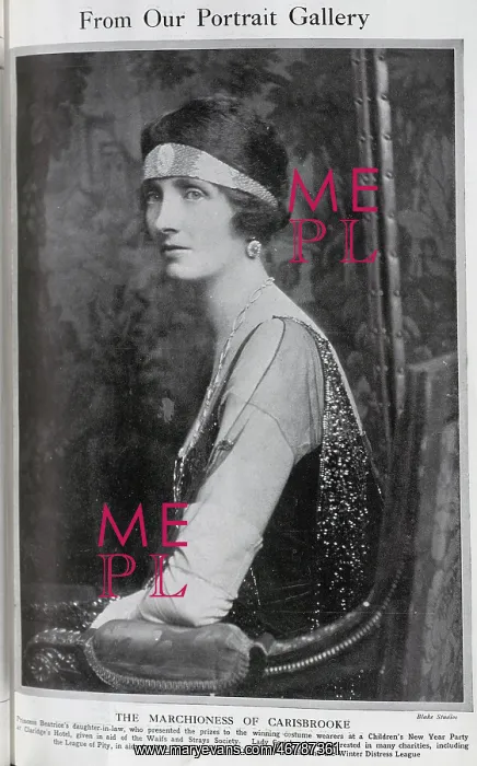: Marchioness of Carisbrooke, studio portrait : Marchioness of Carisbrooke, studio portrait