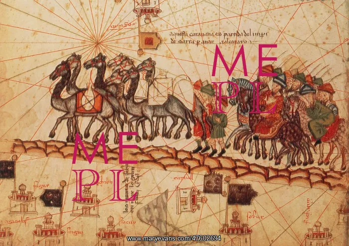 : Marco Polo's Caravan, 14th Century : Marco Polo's Caravan, 14th Century