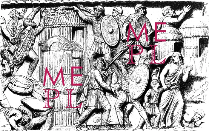 : Marcomannic Wars 166 - 180, Roman soldiers attacking : Marcomannic Wars 166 - 180, Roman soldiers attacking