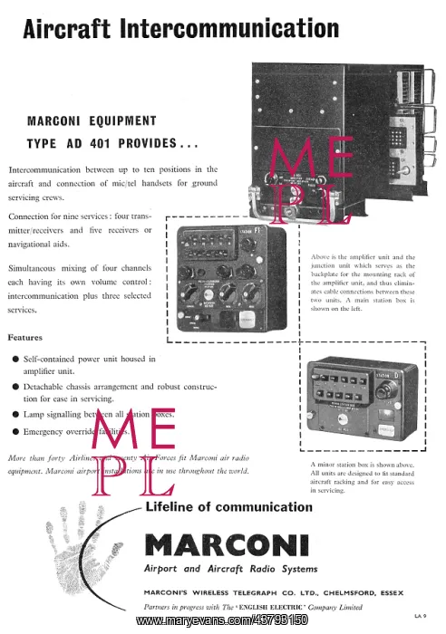 : Marconi AD 401 : Marconi AD 401