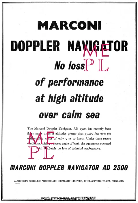 : Marconi Doppler Navigator : Marconi Doppler Navigator