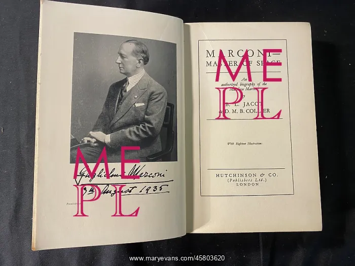 : Marconi - Master of Space, first edition biography : Marconi - Master of Space, first edition biography